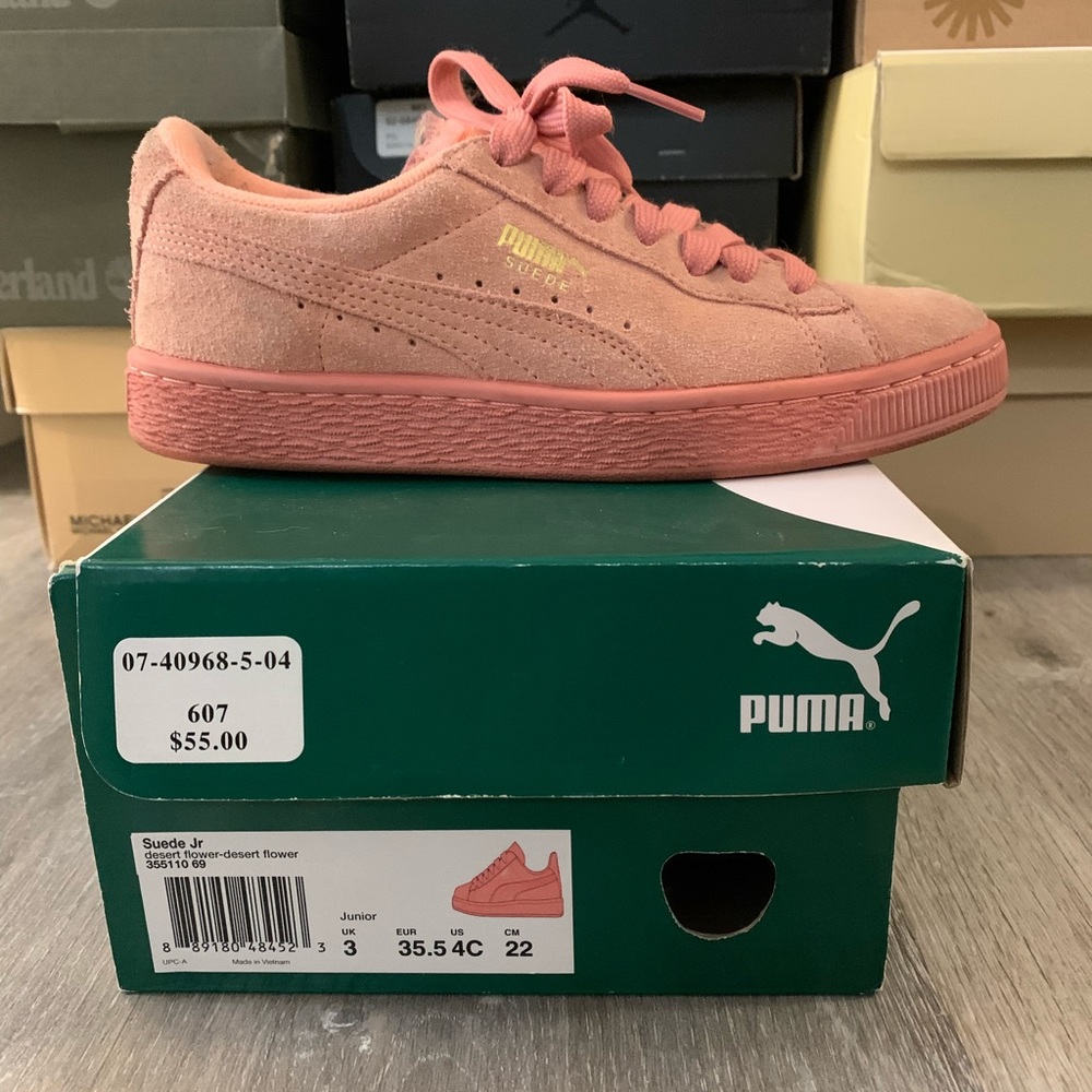 Pink Puma sneakers